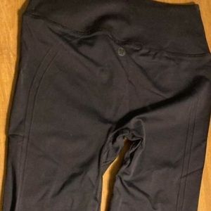 Lululemon sparkle and black leggings